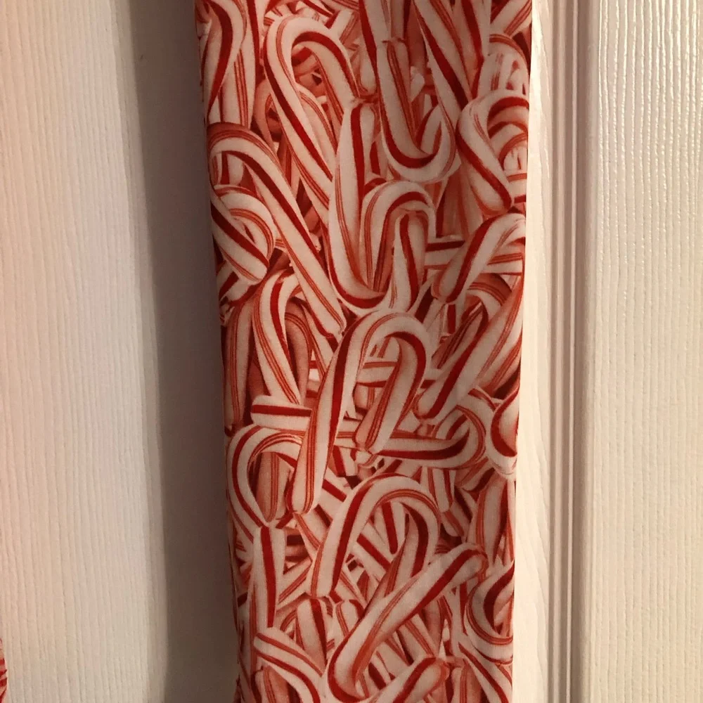 Children’s place‎ candy cane leggings dance polyester spandex girls 7/8 Medium